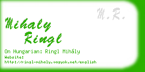 mihaly ringl business card