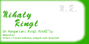 mihaly ringl business card